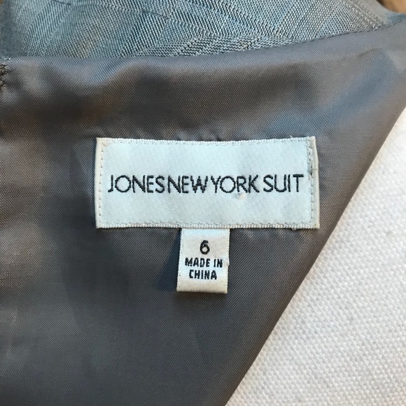 NWOT Jones New York Suit Gray Career Dress Size 6 - Picture 6 of 7